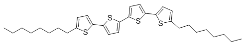 Structure of 5,5'''-Di-n-octyl-2,2':5',2'':5'',2'''-quaterthiophene