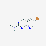 Structure of 6-bromo-N-methylpyrido[2,3-d]pyrimidin-2-amine