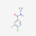 4-chloro-N-cyclopropyl-3-iodoBenzamide结构式