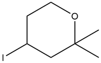 Structure of 4-Iodo-2,2-dimethyl-tetrahydro-pyran