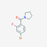 Structure of (4-bromo-2-fluorophenyl)(pyrrolidin-1-yl)methanone