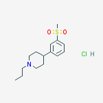 Structure of 4-[3-(methylsulfonyl)phenyl]-1-Propylpiperidine, Hydrochloride