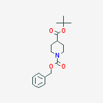 Structure of T-BUTYL N-CBZ-4-PIPERIDINECARBOXYLATE