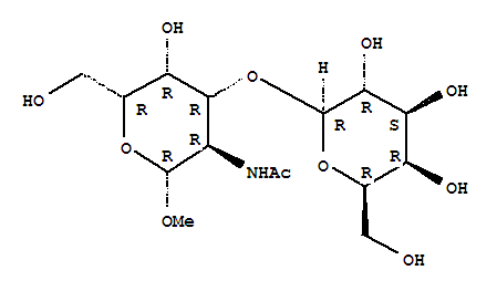 Structure of N-ACETYL-3-O-B-D-GALACTOPYRANOSYL-B-D-GA