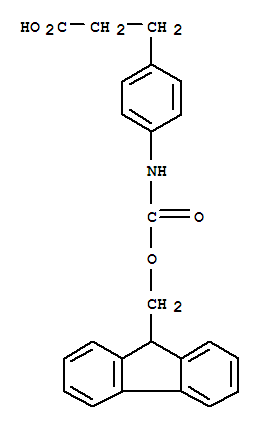 Structure of 3-(FMOC-4-AMINOPHENYL)-PROPIONIC ACID