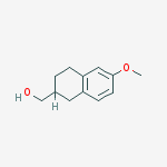 Structure of 2-Naphthalenemethanol, 1,2,3,4-tetrahydro-6-methoxy-