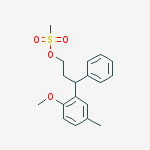 Structure of 3-(2-Methoxy-5-methylphenyl)-3-phenylpropyl methanesulfonate