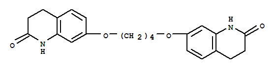 Structure of 2(1H)-Quinolinone,7,7-[1,4-butanediylbis(oxy)]bis[3,4-dihydro-