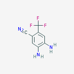 Structure of Benzonitrile, 4,5-diamino-2-(trifluoromethyl)-