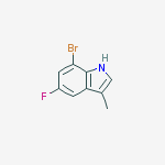 Structure of 7-Bromo-5-fluoro-3-methylindole