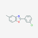 Structure of 2-(3-Chlorophenyl)-5-methyl-1,3-benzoxazole