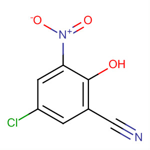 Structure of Benzonitrile, 5-chloro-2-hydroxy-3-nitro-