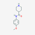 Structure of 4-[(Piperidine-4-carbonyl)amino]anisole