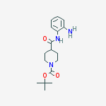 Structure of 4-(2-Aminophenylcarbamoyl)piperidine-1-carboxylic acid tert-butyl ester