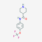 Structure of 4-[(Piperidine-4-carbonyl)amino]trifluoromethoxybenzene