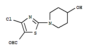Structure of 4-CHLORO-2-(1-PIPERIDIN-4-OL)-5-THIAZOLECARBOXALDEHYDE