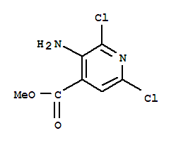 Structure of 3-Amino-2,6-dichloropyridine-4-carboxylic acid methyl ester