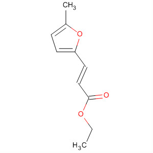 Structure of 2-Propenoic acid, 3-(5-methyl-2-furanyl)-, ethyl ester, (E)-