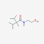 Structure of N-(2-hydroxyethyl)-2,3-dimethyl-2-propan-2-ylbutanamide