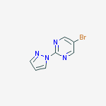 Structure of 5-BROMO-2-PYRAZOL-1-YL-PYRIMIDINE
