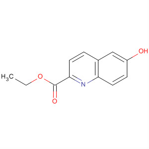 Structure of 2-Quinolinecarboxylic acid, 6-hydroxy-, ethyl ester