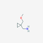 Structure of 1-[1-(METHOXYMETHYL)CYCLOPROPYL]METHANAMINE 95%
