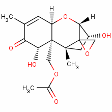 Structure of 15-ACETOXY-3ALPHA,7ALPHA-DIHYDROXY-12,13-EPOXYTRICHOTHEC-9-EN-8-ONE