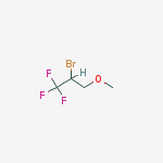 Chemical structure of 2-Bromo-3-methoxy-1,1,1-trifluoropropane 97%