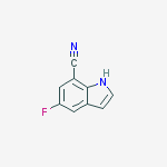 Structure of 7-CYANO-5-FLUOROINDOLE