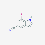 Structure of 5-CYANO-7-FLUOROINDOLE