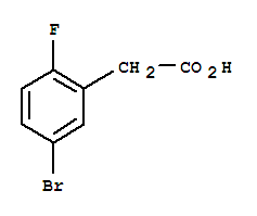 5-BROMO-2-FLUOROPHENYLACETIC ACID结构式