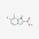 Structure of 6-Fluoro-7-methyl-1H-indole-2-carboxylic acid