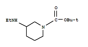 1-BOC-3-乙氨基哌啶结构式