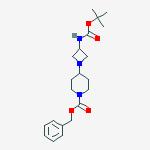 (1-CBZ-PIPERIDIN-4-YL-AZETIDIN-3-YL)-CARBAMIC ACID TERT-BUTYL ESTER结构式