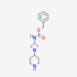 (1-PIPERIDIN-4-YL-AZETIDIN-3-YL)-CARBAMIC ACID BENZYL ESTER结构式