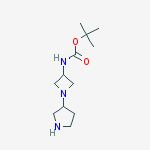 (1-PYRROLIDIN-3-YL-AZETIDIN-3-YL)-CARBAMIC ACID TERT-BUTYL ESTER结构式