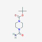 Structure of 1-Boc-4-carbamoyl-piperazine