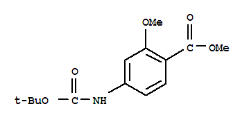 Structure of TERT-BUTYL 4-(METHOXYCARBONYL)-3-METHOXYPHENYLCARBAMATE