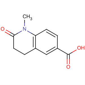 Structure of 6-Quinolinecarboxylic acid, 1,2,3,4-tetrahydro-1-methyl-2-oxo-