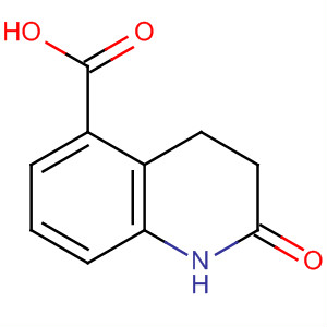 5-Quinolinecarboxylic acid, 1,2,3,4-tetrahydro-2-oxo-结构式