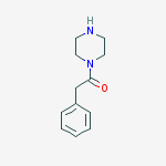 1-(Phenylacetyl)piperazine结构式