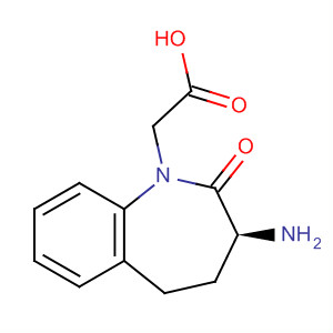 Structure of 1H-1-Benzazepine-1-acetic acid, 3-amino-2,3,4,5-tetrahydro-2-oxo-,(S)-