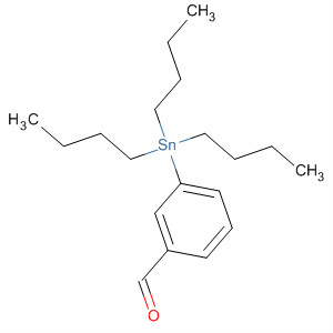 Structure of Benzaldehyde, 3-(tributylstannyl)-