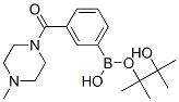 Structure of 3-(4-METHYLPIPERAZINE-1-CARBONYL)PHENYLBORONIC ACID, PINACOL ESTER