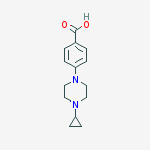 Structure of 4-(4-cyclopropyl-1-piperazinyl)Benzoic acid