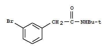Structure of 2-(3-BROMOPHENYL)-N-T-BUTYLACETAMIDE