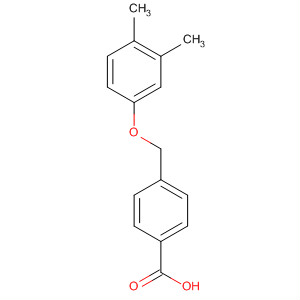 Structure of Benzoic acid, 4-[(3,4-dimethylphenoxy)methyl]-