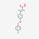 Structure of 2-PROPENOIC ACID, 3-[4-[(4-METHYLPHENYL)METHOXY]PHENYL]-