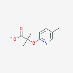 Structure of 2-methyl-2-(5-methylpyridin-2-yloxy)propanoic acid