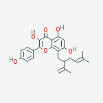 Structure of 8-LAVANDULYLKAEMPFEROL
